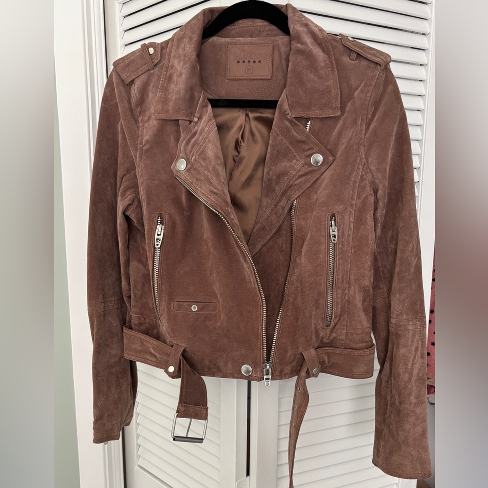 Blank NYC -  Brown Suede moto Jacket